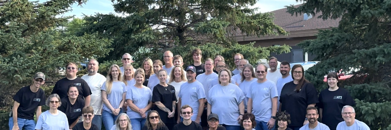 group portrait of Advanced Telemetry Systems employees