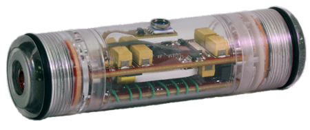 Picture of ARC800 Sensor Fish for dam monitoring in order to replicate conditions a fish might experience when passing through a dam.