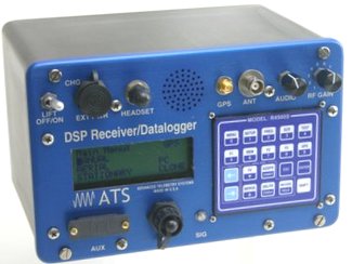 View of ATS model R4520C Receiver-Datalogger for coded tag wildlife tracking systems, especially large scale terrestrial telelmetry projects where frequency congestion is an issue.